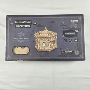 ROKR Secret Garden Mechanical Music Box DIY Wooden Puzzle Sealed New